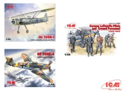 ICM 1/48 Luftwaffe Airfield Diorama Model Kit