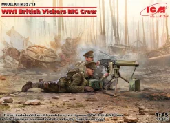 ICM 1/35 WWI British Vickers MG & Crew Model Kit