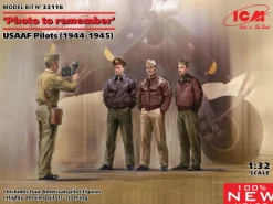 ICM 1/32 WWII USAAF Pilots 1944-1945 Photo to Remember