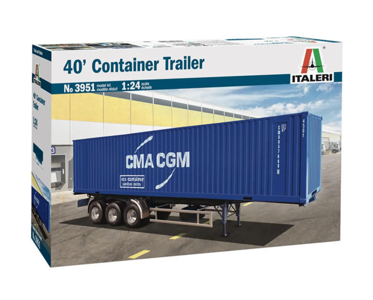 Italeri 1/24 40' Container Trailer