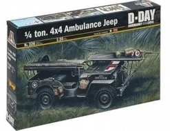 Italeri 1/35 1/4 Ton 4x4 Ambulance Jeep D-Day
