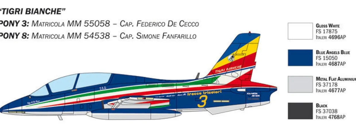 Italeri 1/72 Aermacchi MB-339 60th P.A.N. Anniversary