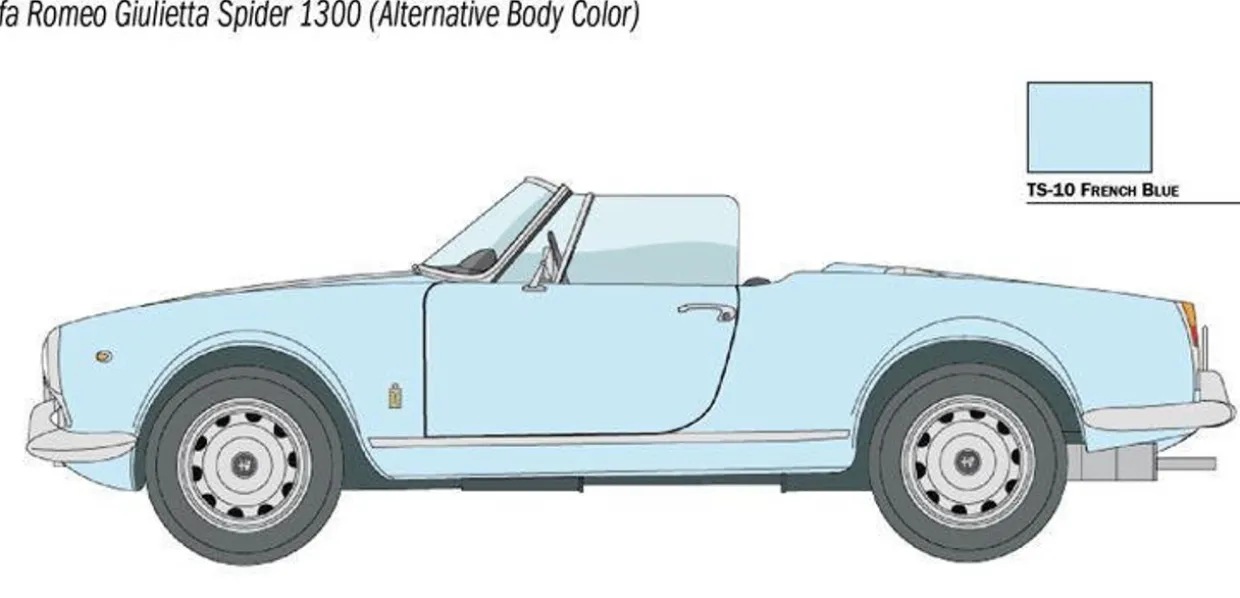 Italeri 1/24 Alfa Romeo Giulietta Spider 1300