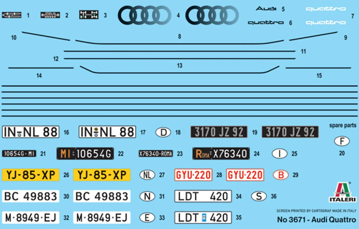 Italeri 1/24 Audi Quattro