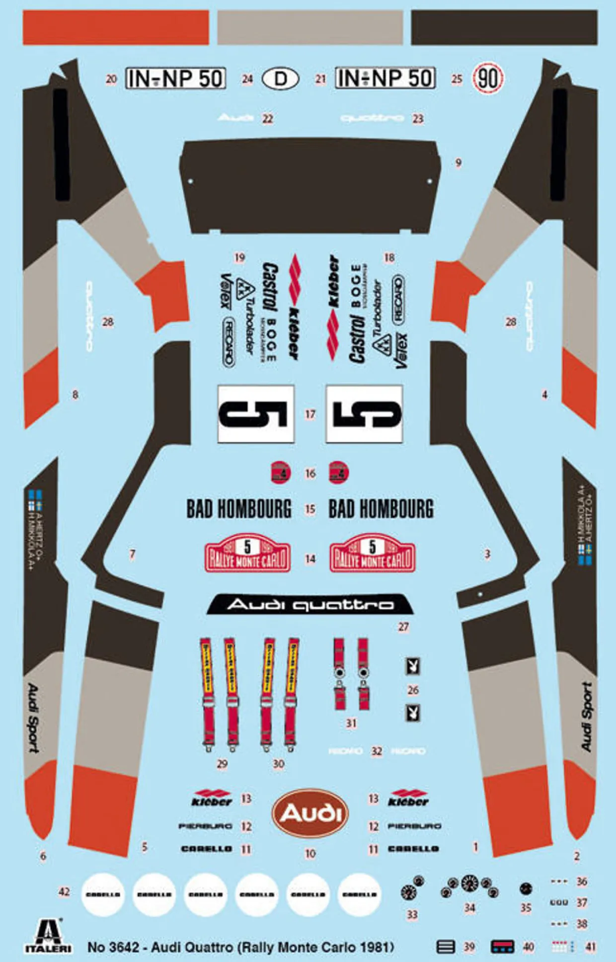 Italeri 1/24 Audi Quattro Rally