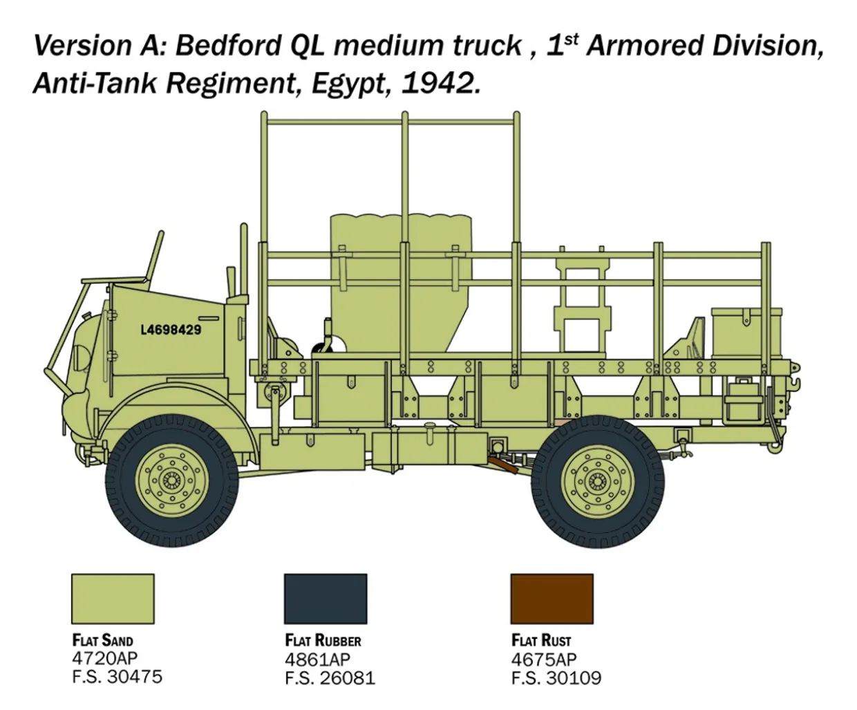Italeri 1/35 Bedford QL Truck