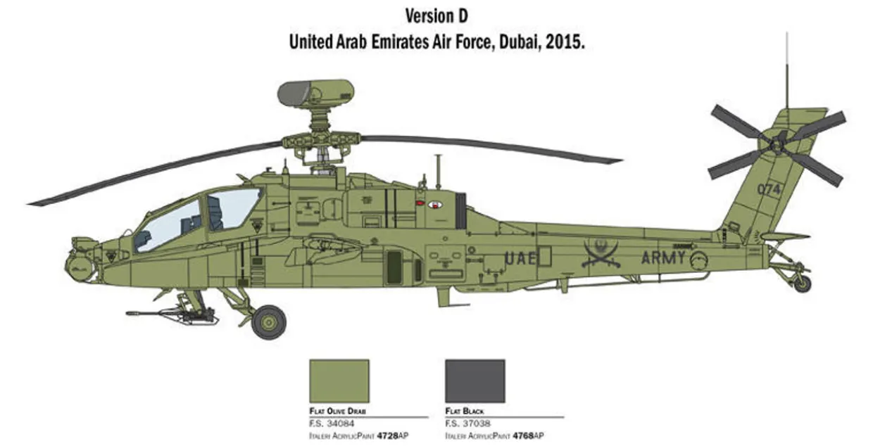 Italeri 1/48 Boeing AH-64D Apache Longbow RAF