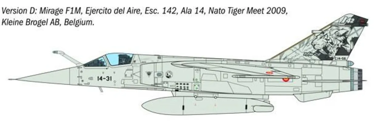 Italeri 1/48 Dassault Mirage F1 C/CR