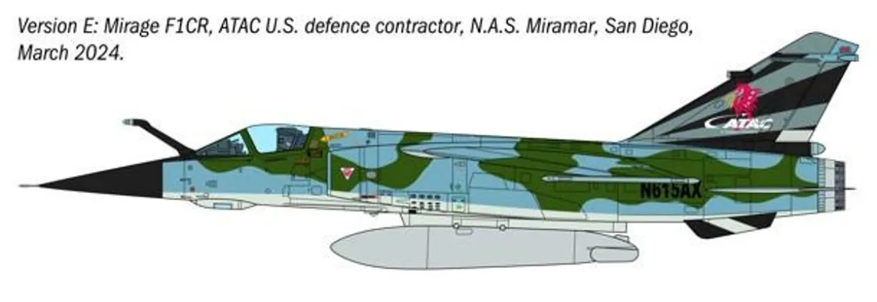 Italeri 1/48 Dassault Mirage F1 C/CR