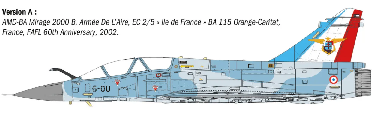 Italeri 1/72 Dassault Mirage 2000B/D