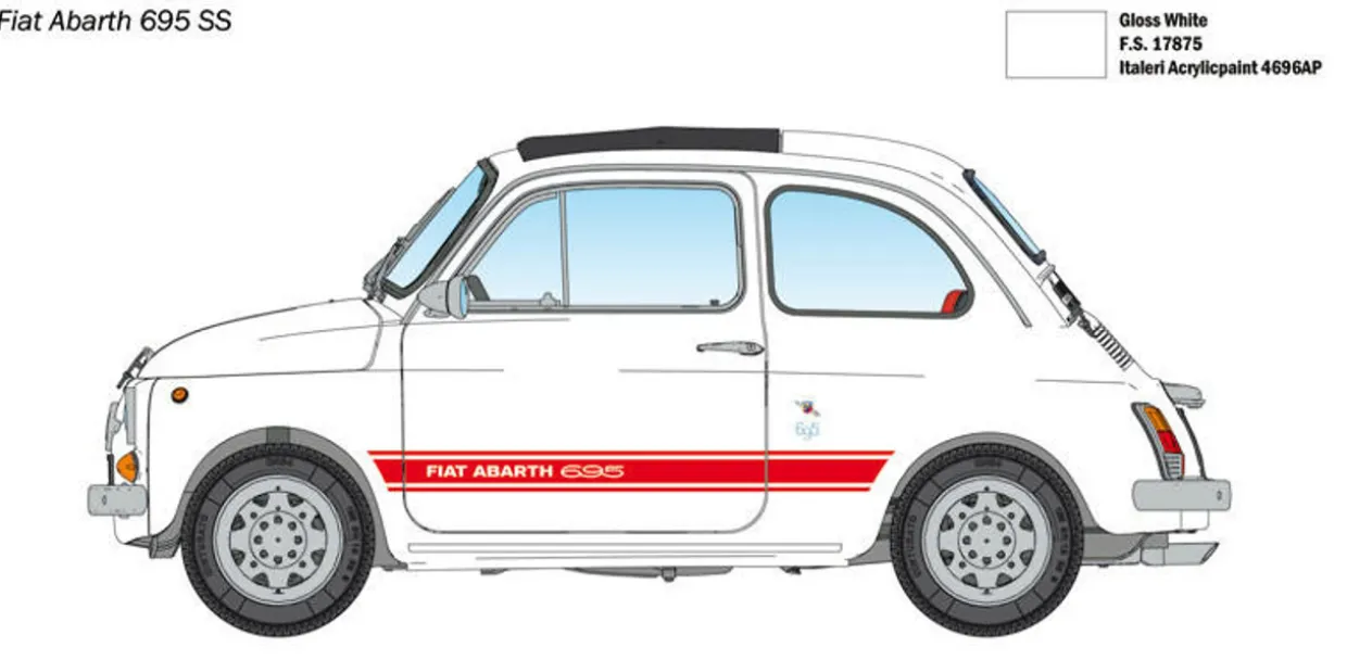 Italeri 1/12 Fiat Abarth 695 SS