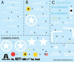 Italeri 1/35 GMC 2 1/2 Ton, 6x6 Truck