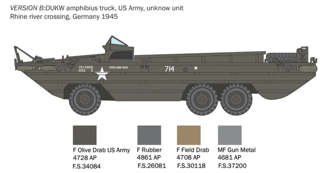 Italeri 1/35 GMC DUKW Amphibious Truck