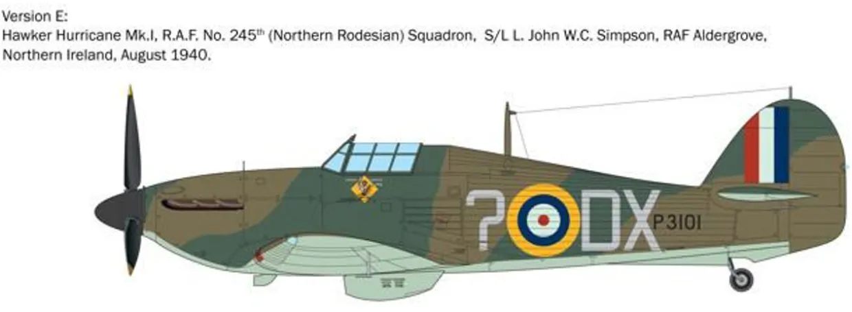 Italeri 1/48 Hawker Hurricane Mk 1 Aces