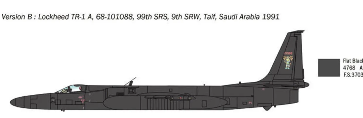 Italeri 1/48 Lockheed TR-1A/B Model Kit