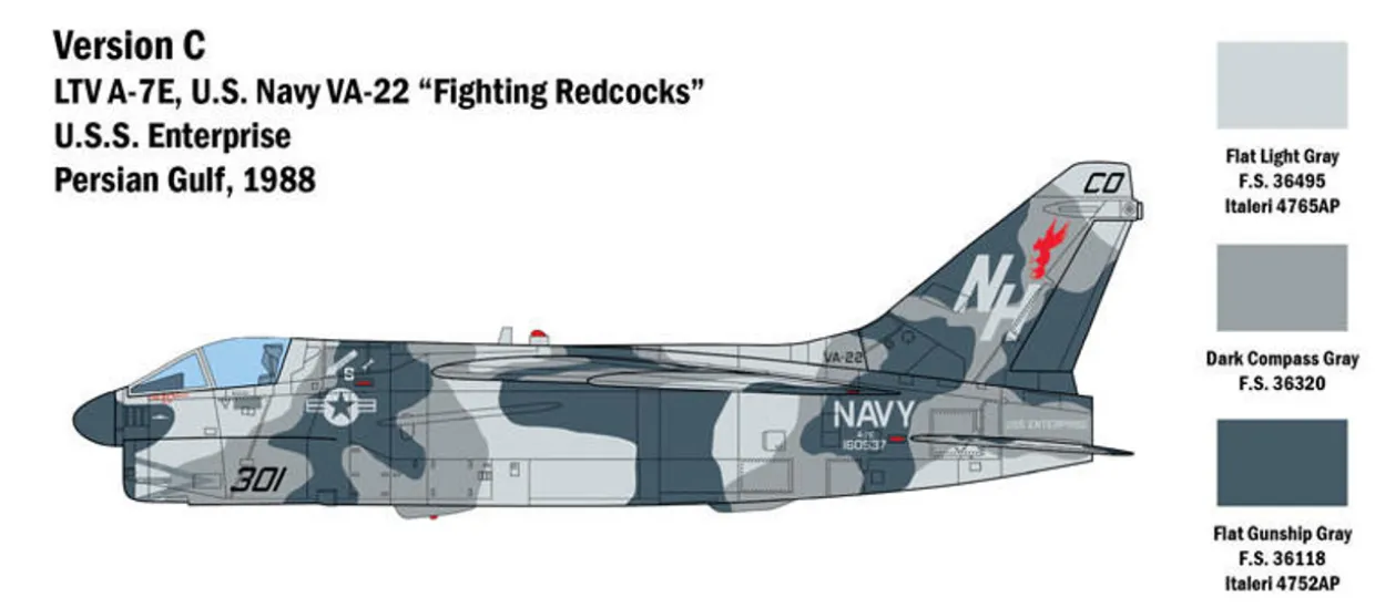 Italeri 1/48 LTV A-7E Corsair II