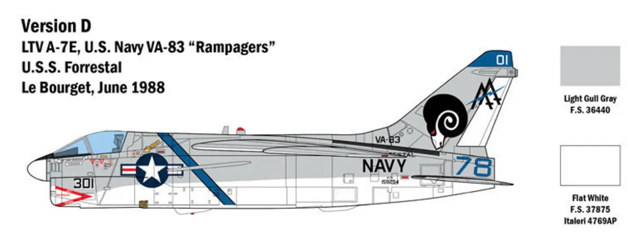 Italeri 1/48 LTV A-7E Corsair II