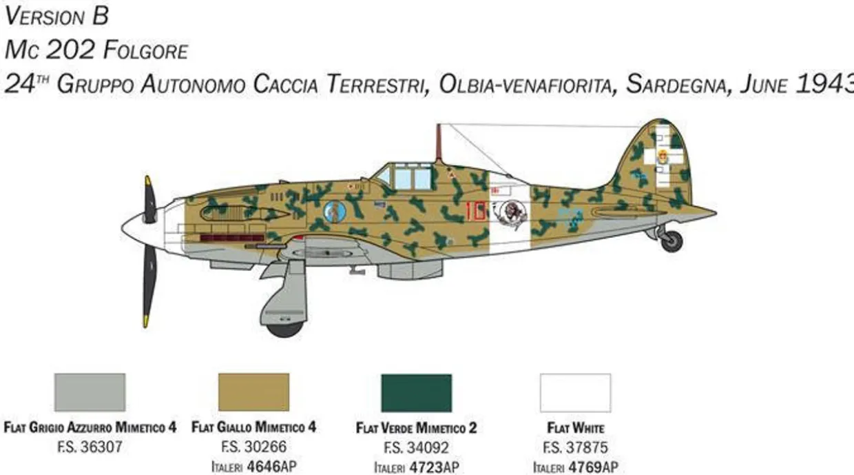 Italeri 1/72 Macchi MC.202 Folgore