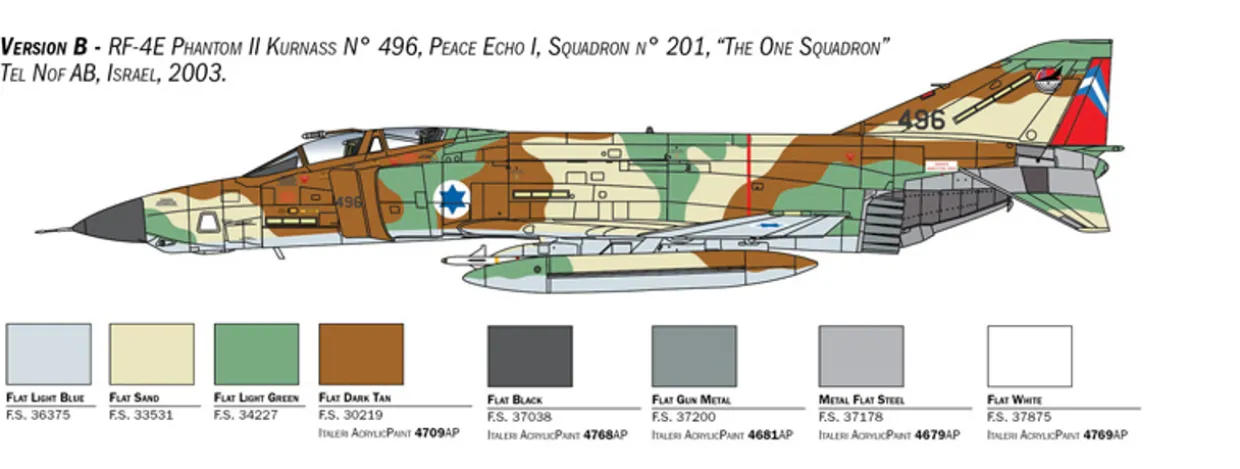 Italeri 1/48 McDonnell Douglas RF-4E Phantom II