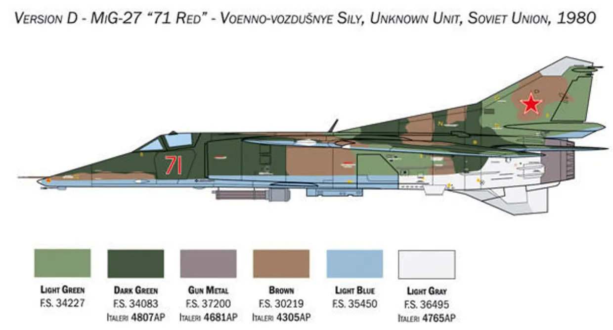 Italeri 1/48 Mikoyan MiG-27/MiG-23BN Flogger