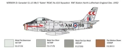 Italeri 1/48 North American F-86E Sabre