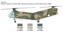 Italeri 1/48 Piasecki H-21C Flying Banana GunShip Model Kit