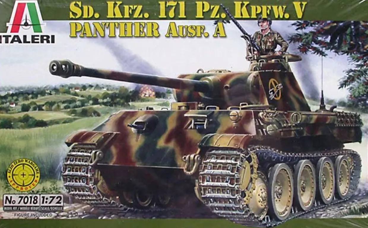 Italeri 1/72 Pz.Kpfw.V Ausf.A Panther Model Kit