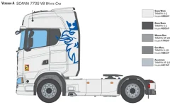 Italeri 1/24 Scania 770S V8 White Cab