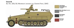 Italeri 1/72 Sd.Kfz.251/10 3.7 cm PaK