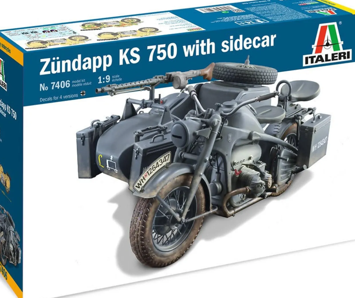 Italeri 1/9 Zundapp KS750 with Sidecar