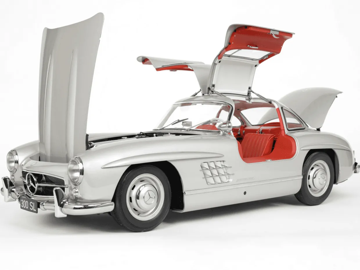 IXO 1/8 Mercedes-Benz 300 SL (Silver) Diecast Model Kit