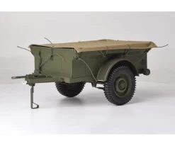 IXO 1/8 Willys Jeep with Trailer and ATG