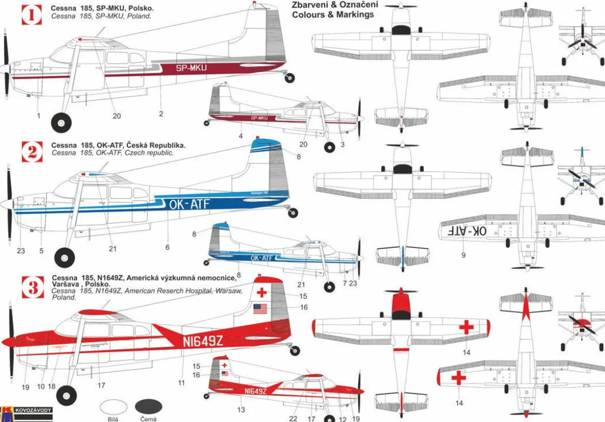 KPM 1/72 Cessna C-180/185 Skywagon Model Kit