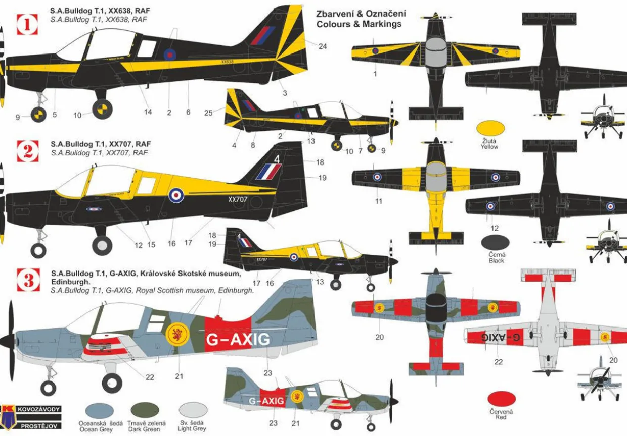 KPM 1/72 Scottish Aviation Bulldog T.1 'RAF Special' Model Kit