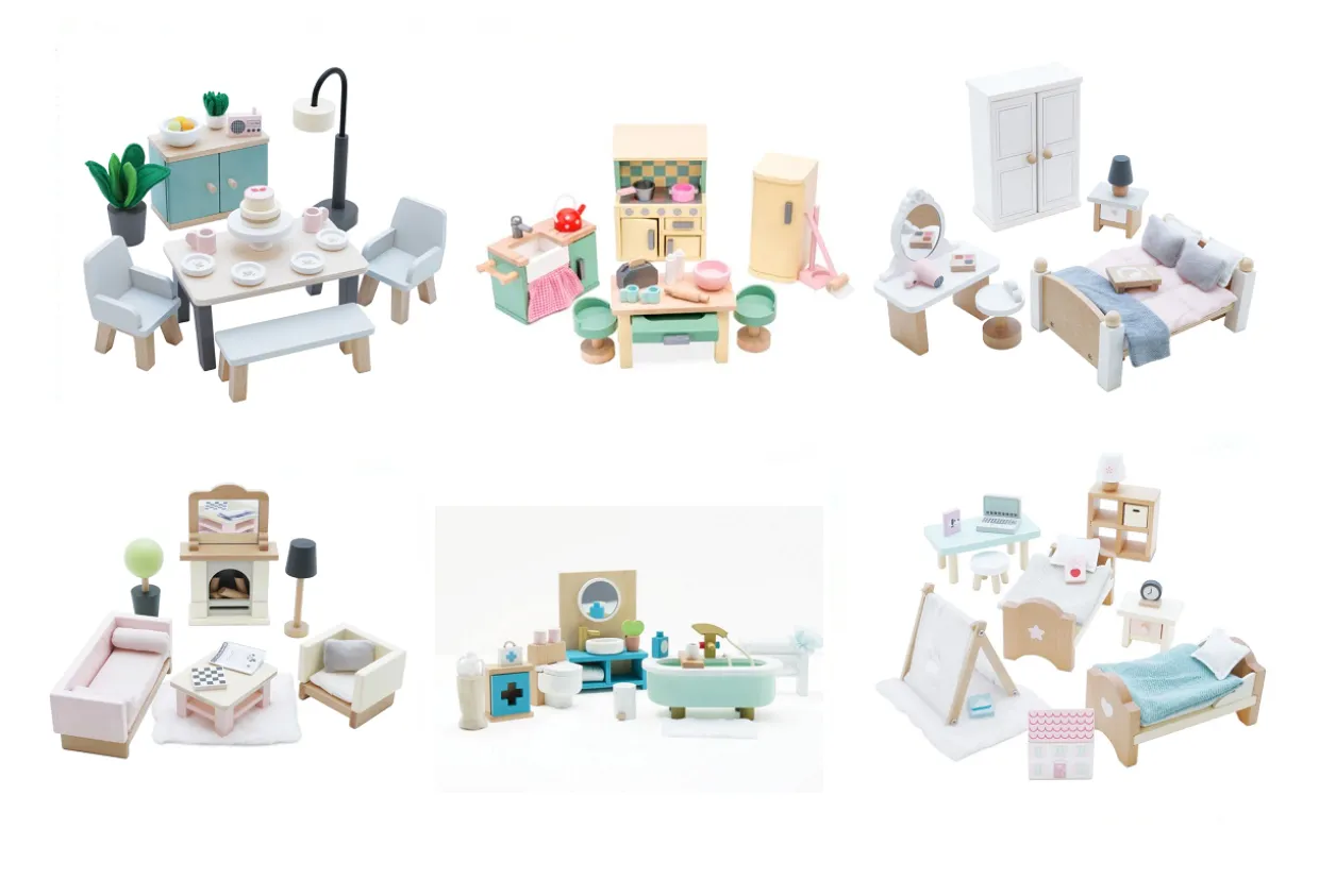 Le Toy Van Daisylane Dolls House Furniture Set of 6