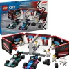Lego City Formula 1 Garage & Mercedes-AMG and Alpine Race Cars