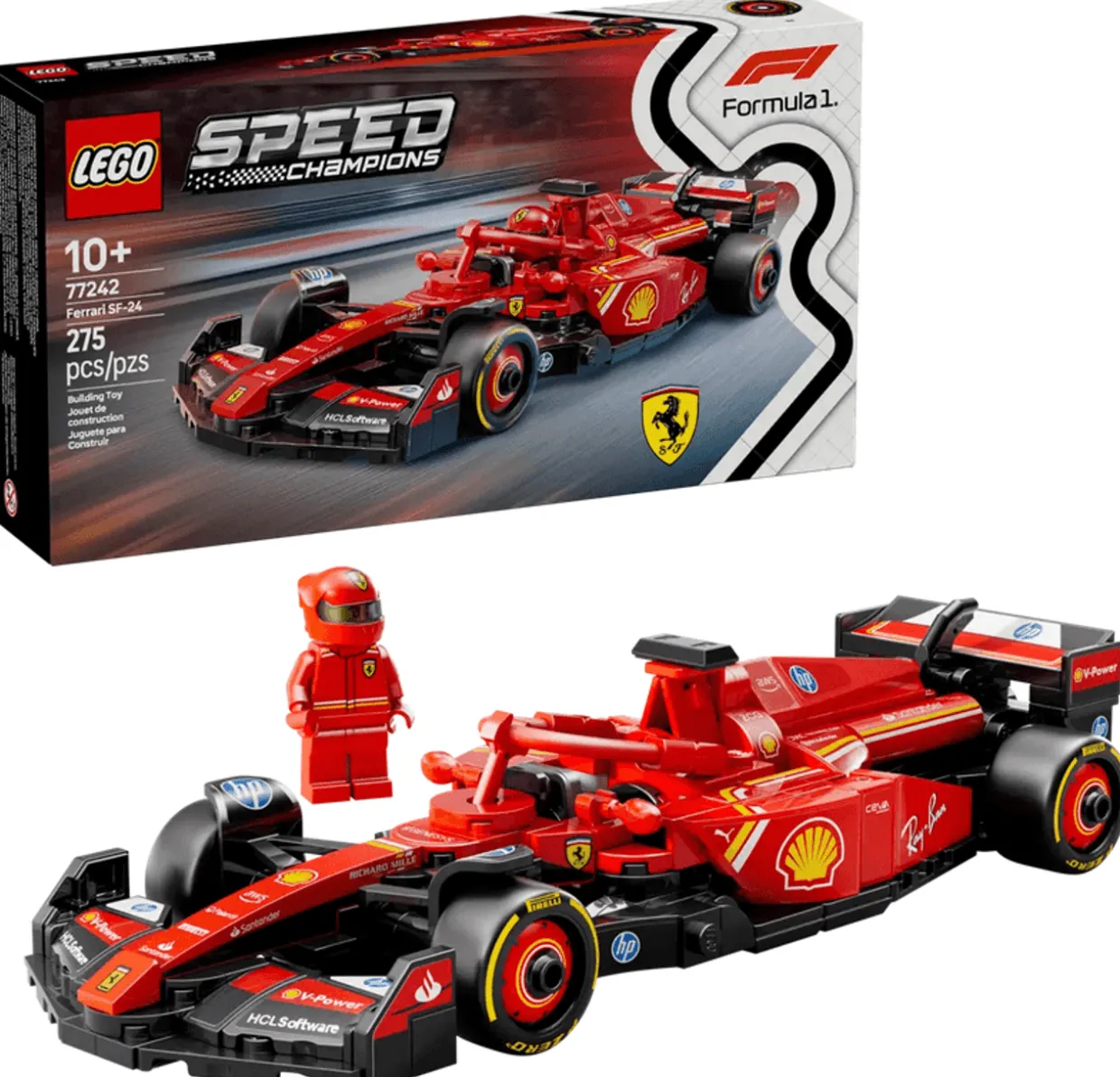 Lego Speed Champions Ferrari SF-24 Formula 1 Race Car