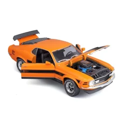 Maisto 1/18 1970 Ford Mustang Mach 1 - Orange Diecast Model