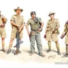 Master Box 1/35 Battles in North Africa Kit 3 Model Figures