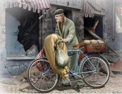 Master Box 1/35 European Civilian on Bike 1944 Price of War