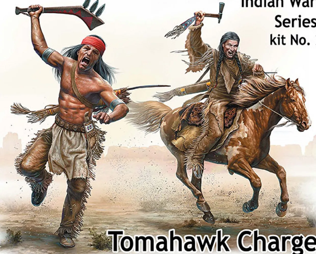 Master Box 1/35 Indian Wars Series Kit 2 - Tomahawk Charge
