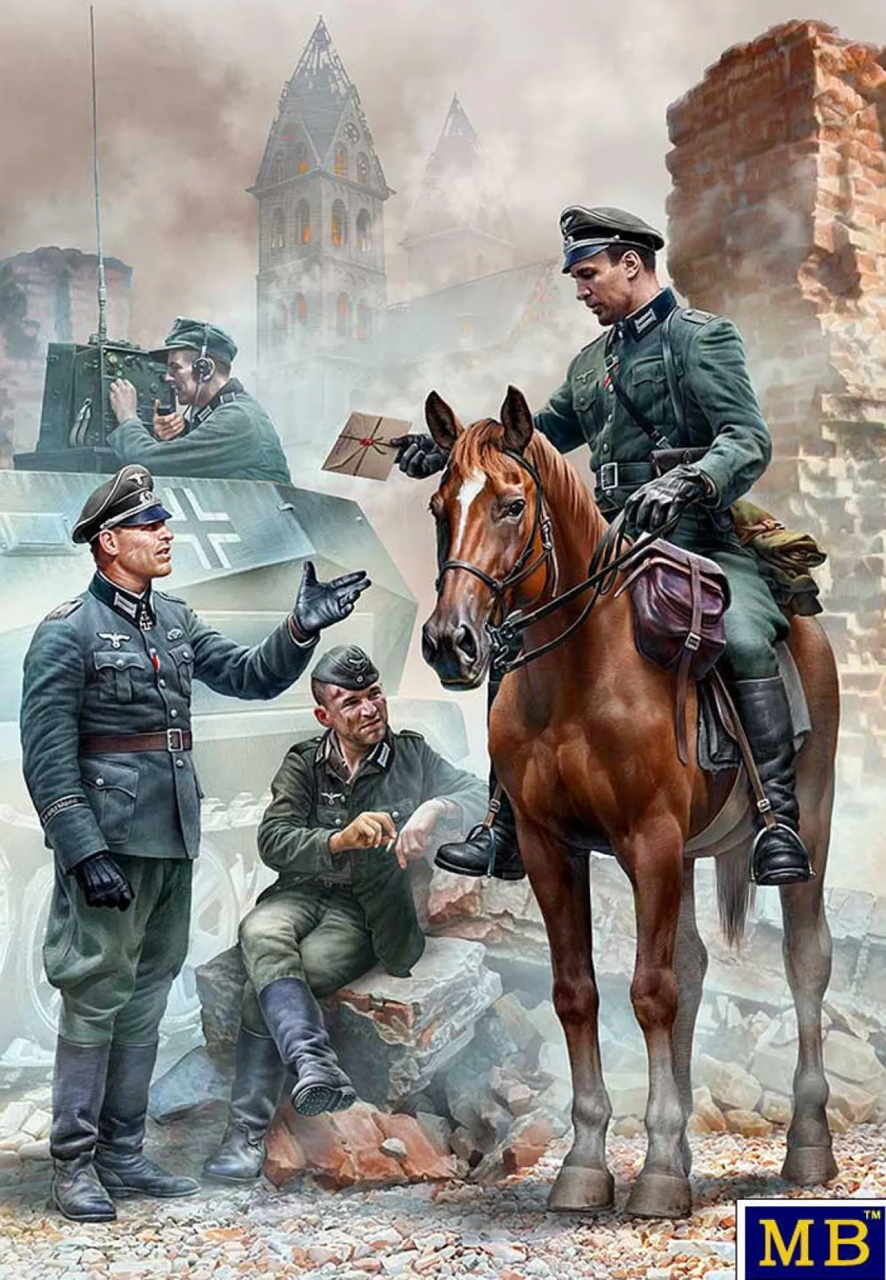 Master Box 1/35 Urgent Dispatch German Military Men WW II