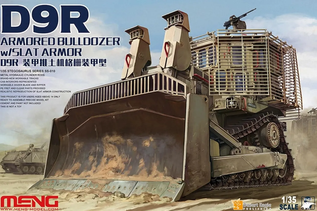 Meng Models 1/35 D9R Armored Bulldozer with Slat Armour