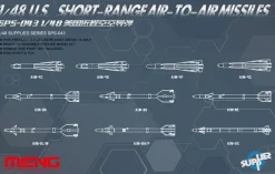 Meng Models 1/48 US Short-Range Air-to-Air Weapons Set Model Kit