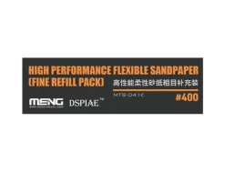 Meng Models Flexible Sand Paper 400 Grit Refill (x6)