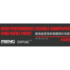 Meng Models Flexible Sand Paper 600 Grit Refill (x6)