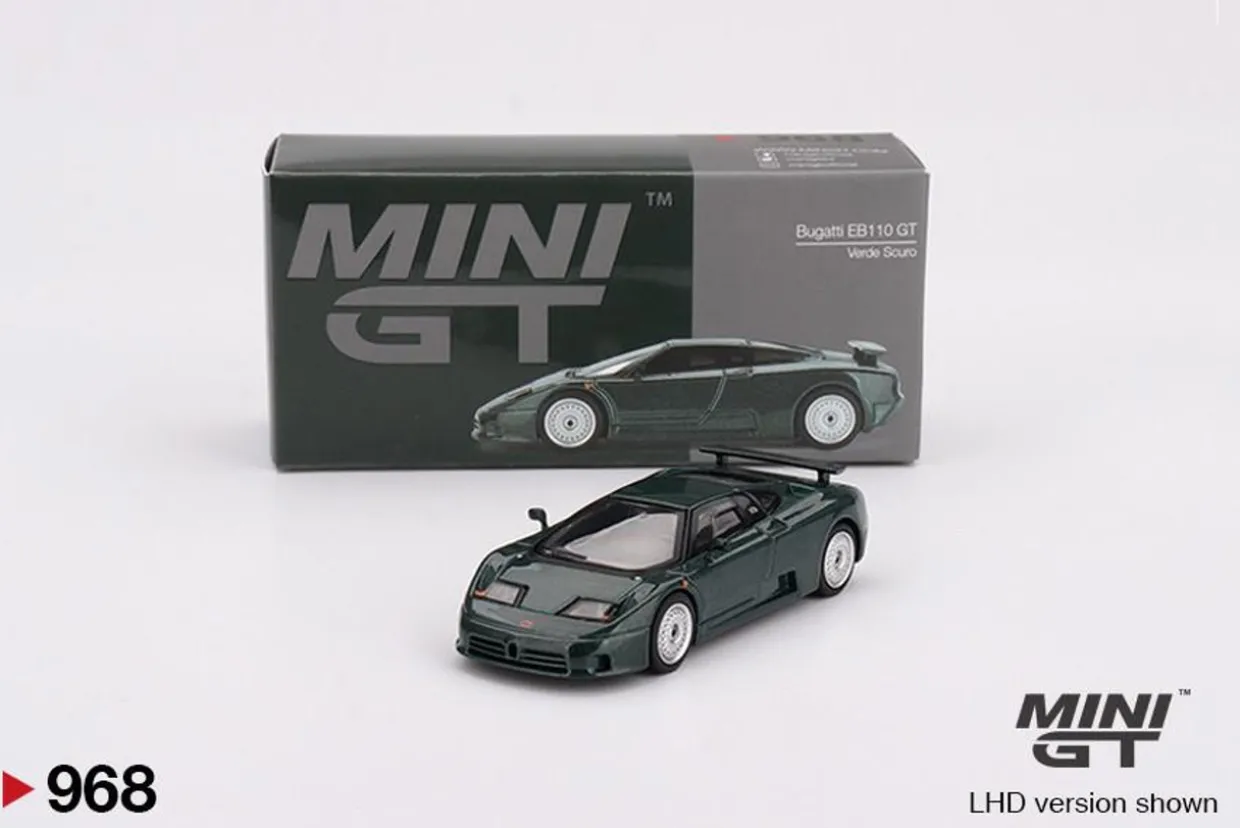 Mini GT 1/64 Bugatti EB110 GT Verde Scuro