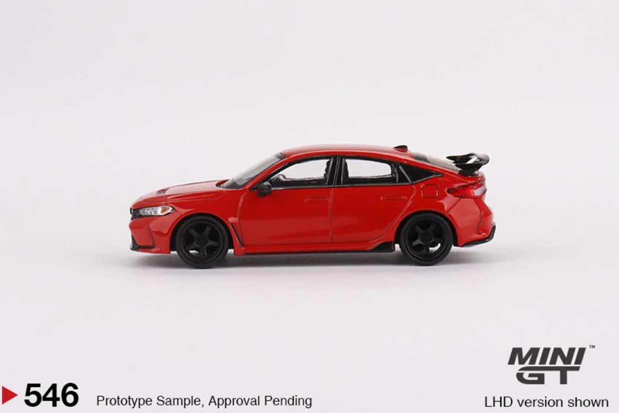 Mini GT 1/64 Honda Civic Type R Rallye Red 2023 W/ Advan GT Wheel
