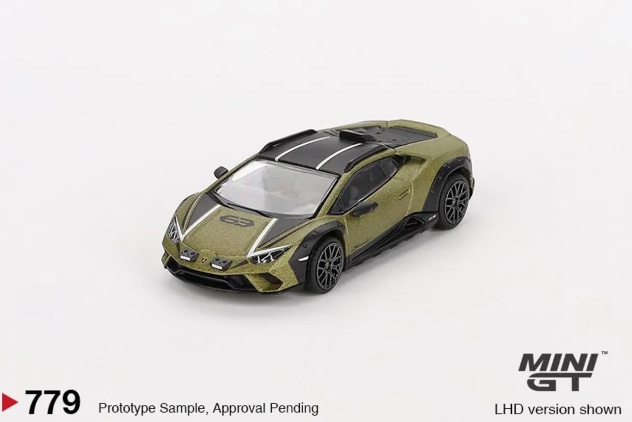 Mini GT 1/64 Lamborghini Huracan Sterrato Verde Gea Matt (RHD)