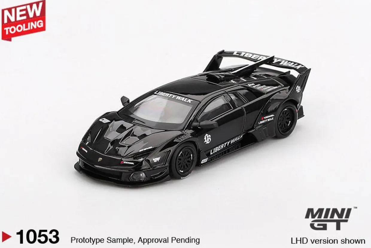 Mini GT 1/64 Lamborghini LB-Silhouette WORKS MURCIELAGO GT Evo Black